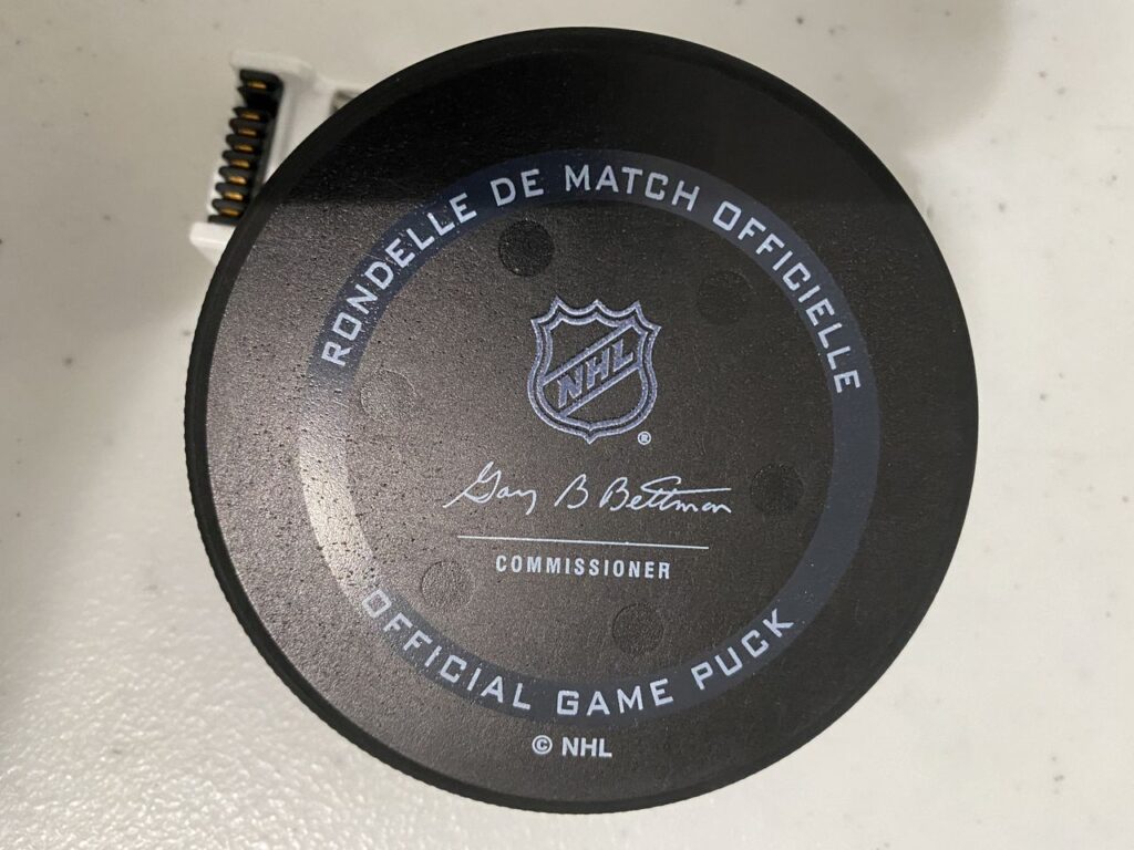 hockey pucks sensors data