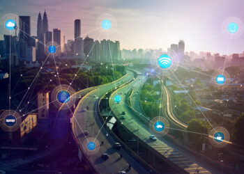 smart city and wireless communication network, abstract image visual, internet of things